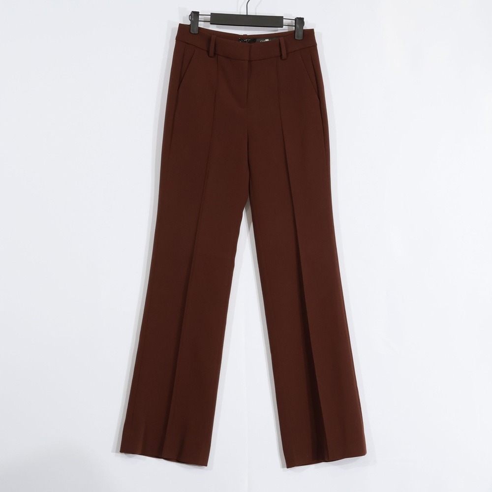 J.Crew Natalia Pant Women 2 Brown Wide Leg High Rise Four Season Stretch $158NWT - Picture 1 of 15
